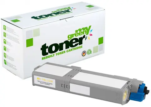 Alternativ Toner für Oki 46490621 Yellow ca. 6.000 Seiten (My Green Toner) 