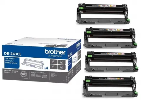 Brother DR-243CL- Bildtrommel ca. 18.000 Seiten, Beinhaltet 4 Trommel für jeder Farbe 1 St. 