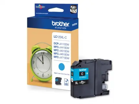 Brother LC125XLC Druckerpatrone Cyan ca. 1.200 Seiten, 