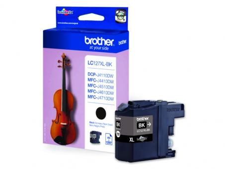 Original Brother LC127XL-BK Tintenpatrone Schwarz ca. 1.200 Seiten LC-127XL 