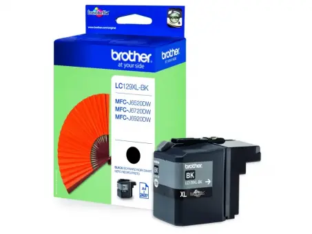 Original Brother LC129XL-BK Tintenpatrone Schwarz ca. 2.400 Seiten LC-129XL 