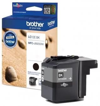 Original Brother LC12EBK Tintenpatrone Schwarz ca. 2.400 Seiten 