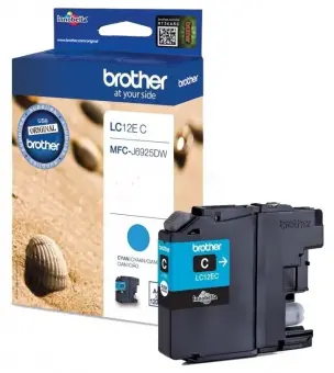 Original Brother LC12EC Tintenpatrone Cyan ca. 1.200 Seiten 