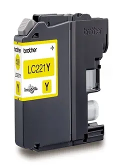 Original Brother LC221Y Tintenpatrone Yellow 3.9ml ca. 260 Seiten LC-221 