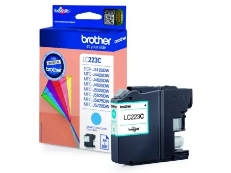Brother LC223C Druckerpatrone Cyan 5.9 ml ca. 550 Seiten, 