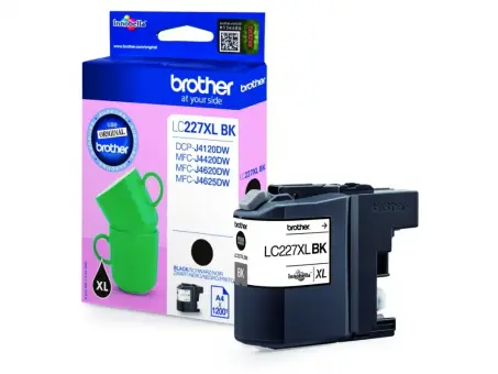 Original Brother LC227XLBK Tintenpatrone Schwarz 25ml ca. 1.200 Seiten LC-227XL 