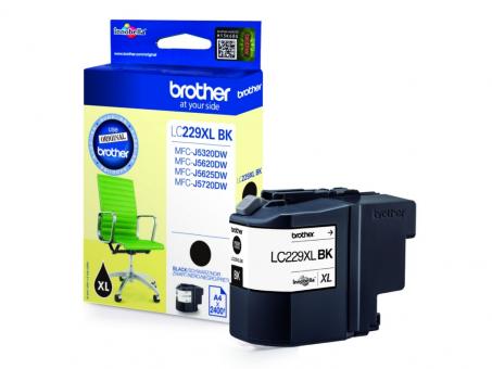 Original Brother LC229XLBK Tintenpatrone Schwarz ca. 2.400 Seiten LC-229XL 