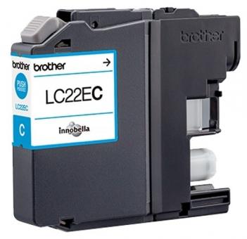Original Brother LC22EC Tintenpatrone Cyan 11.8ml ca. 1.200 Seiten LC-22E 