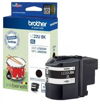 Brother LC22UBK Druckerpatrone Schwarz ca. 2.400 Seiten, 
