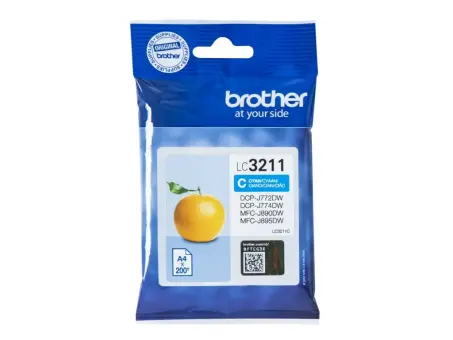 Brother LC3211C Druckerpatrone Cyan ca. 200 Seiten, 
