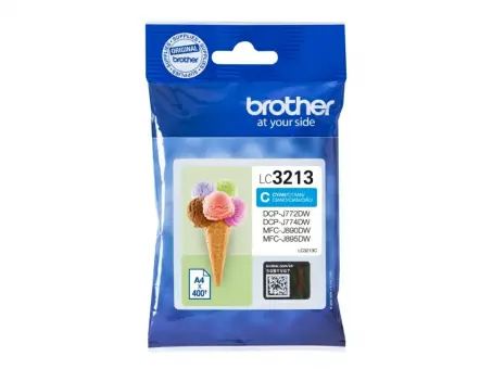Original Brother LC3213C Tintenpatrone Cyan ca. 400 Seiten 