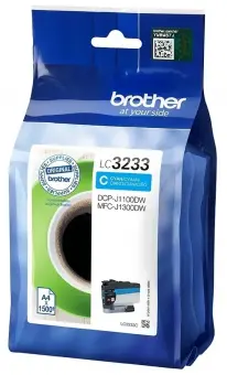 Original Brother LC3233C Tintenpatrone Cyan ca. 1.500 Seiten 