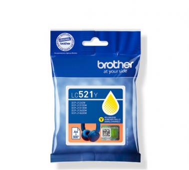 Original Brother LC521Y Tintenpatrone Gelb ca. 500 Seiten 