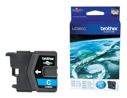 Brother LC985C Druckerpatrone Cyan ca. 260 Seiten, 