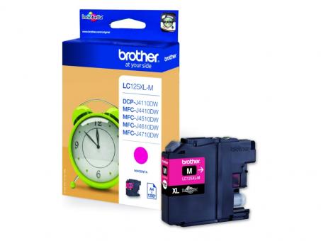 Original Brother LC-125XLM Tintenpatrone Magenta ca. 1.200 Seiten LC125XL 