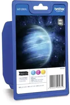 Brother LC1280XL 3 Druckerpatronen Multipack Cyan Magenta Gelb  LC1280XLC + LC1280XLM + LC1280XLY LC1280XLRBWBPDR 