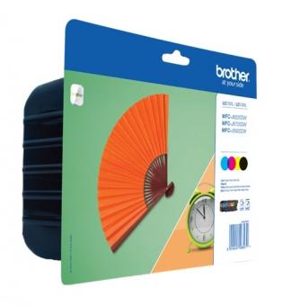 Original Brother LC-125XL+LC-129XL Multipack Schwarz,Cyan,Magenta,Yellow 4  Tintenpatrone LC129XLBK + LC125XLC + LC125XLM + LC125XLY (LC129XLVALBPDR) 