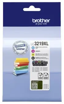Brother LC3219XL LC3219XLVALDR 4 Druckerpatronen Multipack Schwarz, Cyan, Magenta, Gelb 