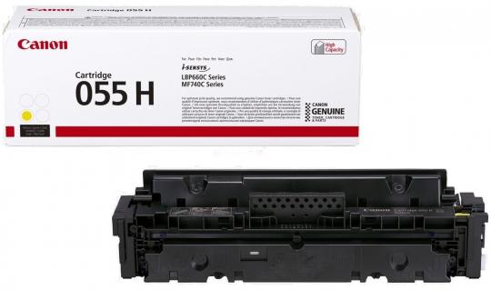 Original Canon 055h Toner Yellow ca. 5.900 Seiten 3017C002 