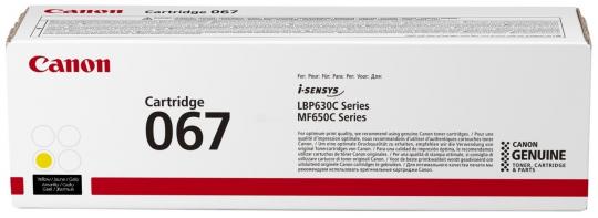 Original Canon 067y Toner Yellow 5099C002 ca. 1.250 Seiten 