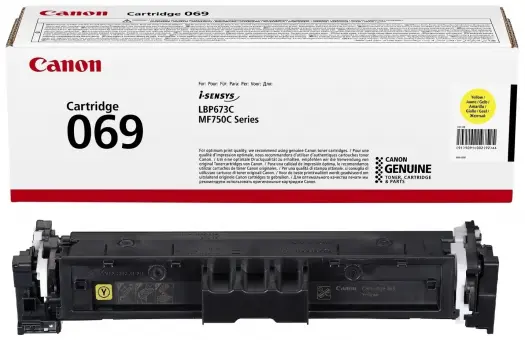 Original Canon 069y Toner Yellow ca. 1.900 Seiten 5091C002 