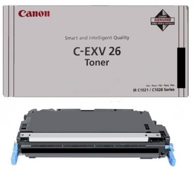 Original Canon C-EXV26bk Toner Schwarz ca. 6.000 Seiten 1660B006 