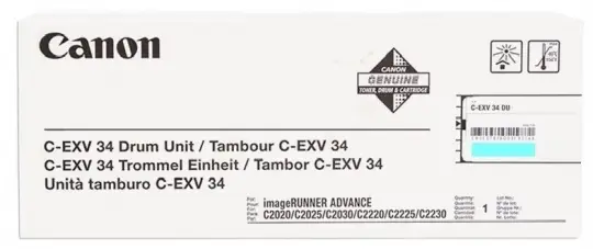 Original Canon C-EXV34drumc Bildtrommel Cyan ca. 36.000 Seiten 3787B003 
