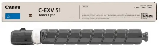 Original Canon C-EXV51c Toner Cyan ca. 60.000 Seiten 0482C002 