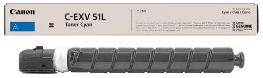 Original Canon C-EXV51lc Toner Cyan ca. 26.000 Seiten 0485C002 