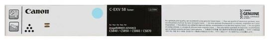 Original Canon C-EXV58c Toner Cyan ca. 60.000 Seiten (3764C002) 