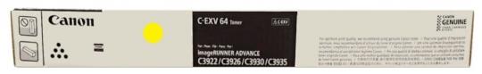 Original Canon C-EXV64y Toner Yellow 5756C002 ca. 25.500 Seiten 