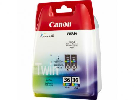 Original Canon CLI-36 MultiColor Twin 2  Tintenpatrone 1511B025 