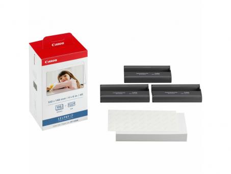 Original Canon KP-108IN Multipack Color 100 x 148 mm/ 108 Blatt/ 3 Kartuschen farbig 3115B001 