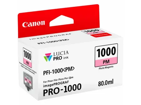 Canon PFI-1000pm 0551C001 Druckerpatrone Magenta Foto 80 ml ca. 3.755 Seiten, 