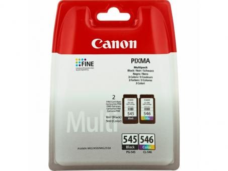Original Canon PG-545 + CL-546 Multipack Schwarz / Color 8287B005 