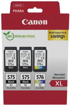 Canon PG-575XL+CL-576XL 5437C004 3 Druckerpatronen Multipack 2 x Schwarz 1 x Color 