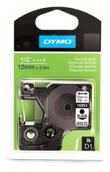 DYMO S0718040 16957 Schriftband Schwarz auf Weiß 
