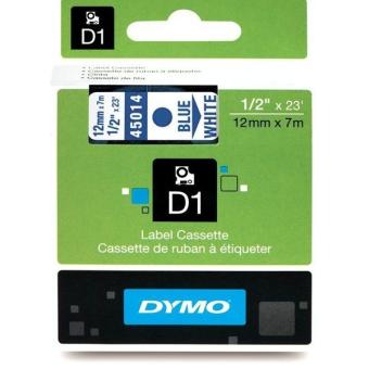 DYMO S0720540 45014 Schriftband Blau auf Weiß 