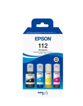 Epson 112 C13T06C64A 4 Tintenflaschen Multipack Schwarz Cyan Magenta Gelb 