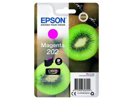 Original Epson 202 Tintenpatrone Magenta 4.1 ml ca. 300 Seiten C13T02F34010 