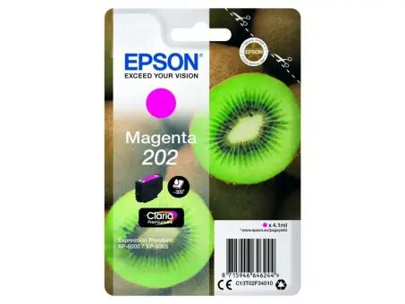 Epson 202 C13T02F34010 Druckerpatrone Magenta 4.1 ml ca. 300 Seiten, 
