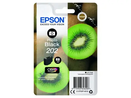 Epson 202 C13T02F14010 Druckerpatrone Schwarz Foto 4.1 ml 