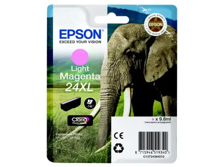 Epson 24XL C13T24364012 Druckerpatrone Magenta Hell 9.8 ml ca. 740 Seiten, 