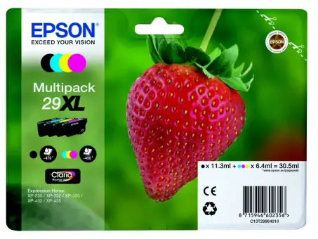 Epson Multipack 29XL C13T29964012 4 Druckerpatrone Schwarz Cyan Magenta Gelb 