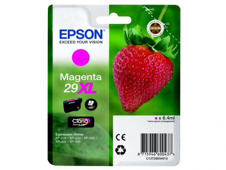 Original Epson 29XL T2993 Tintenpatrone Magenta ca. 450 Seiten 6.4 ml C13T29934012 