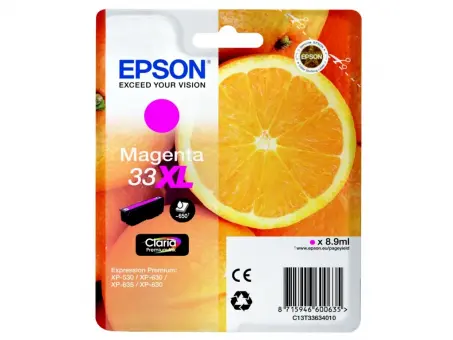 Original Epson 33XL Magenta T3363 Tintenpatrone ca. 650 Seiten C13T33634012 