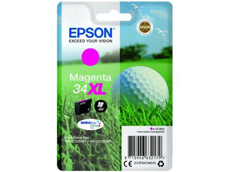 Original Epson 34XL Tintenpatrone Magenta 10.8 ml ca. 950 Seiten C13T34734010 T3473 