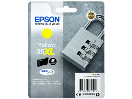 Epson 35XL T3594 C13T35944010 Druckerpatrone Gelb 20.3 ml ca. 1.900 Seiten, 
