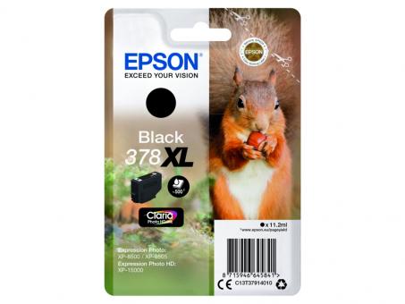 Original Epson 378XL Tintenpatrone Schwarz C13T37914010 ca. 500 Seiten 11.2ml 
