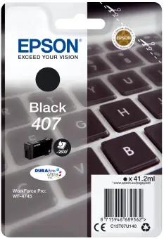 Epson 407 C13T07U140 Druckerpatrone Schwarz 41.2 ml ca. 2.600 Seiten, 